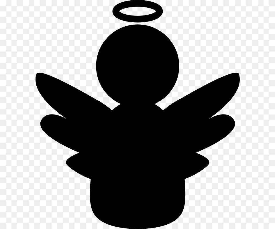 Silhouettemonochrome Photographywing Angel And Devil Clipart, Gray Png Image