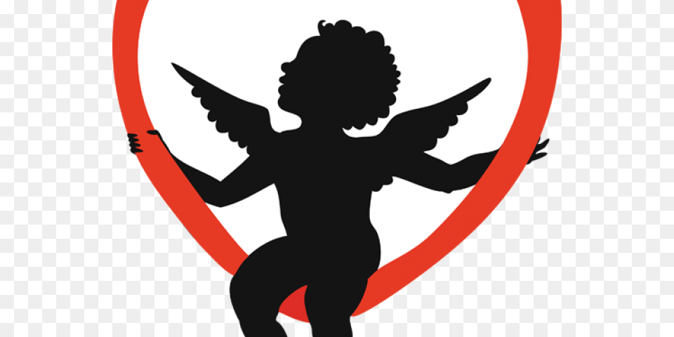 Silhouettes Clipart, Person, Cupid, Silhouette Free Png Download