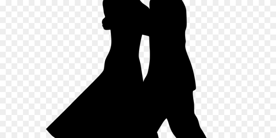 Silhouettes Clipart Ball Dance, Gray Png