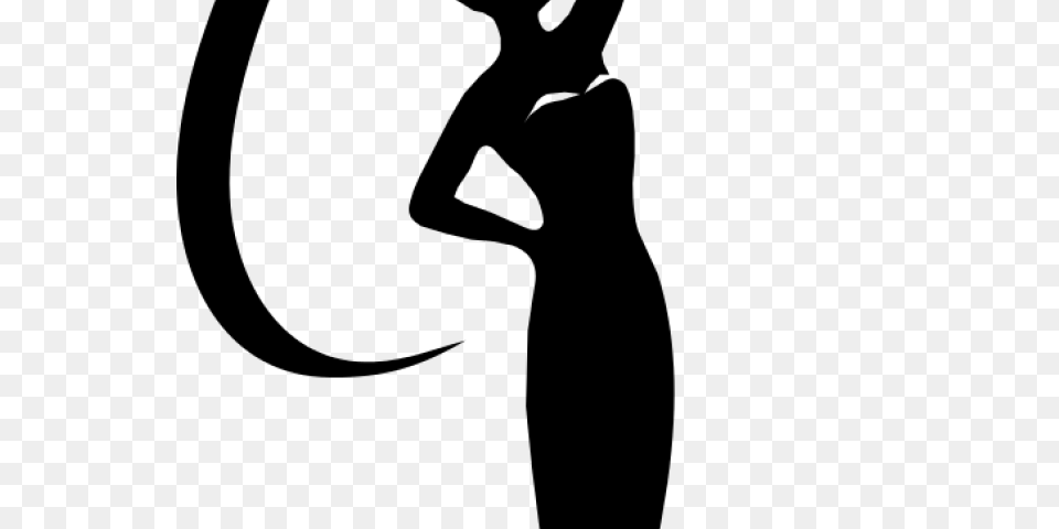 Silhouettes Clipart Male Female Beauty Pageant, Gray Png