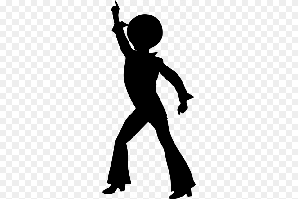Silhouettes Disco Dancing Silhouette, Gray Free Png Download