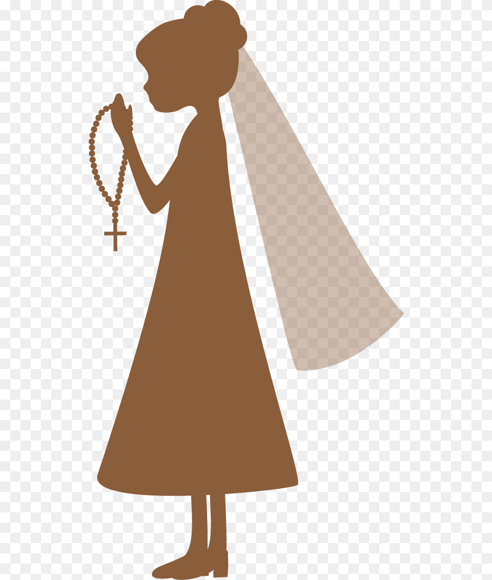 Silhouettes First Communion Clipart Oh My First Communion, Fashion, Clothing, Dress, Cape Png