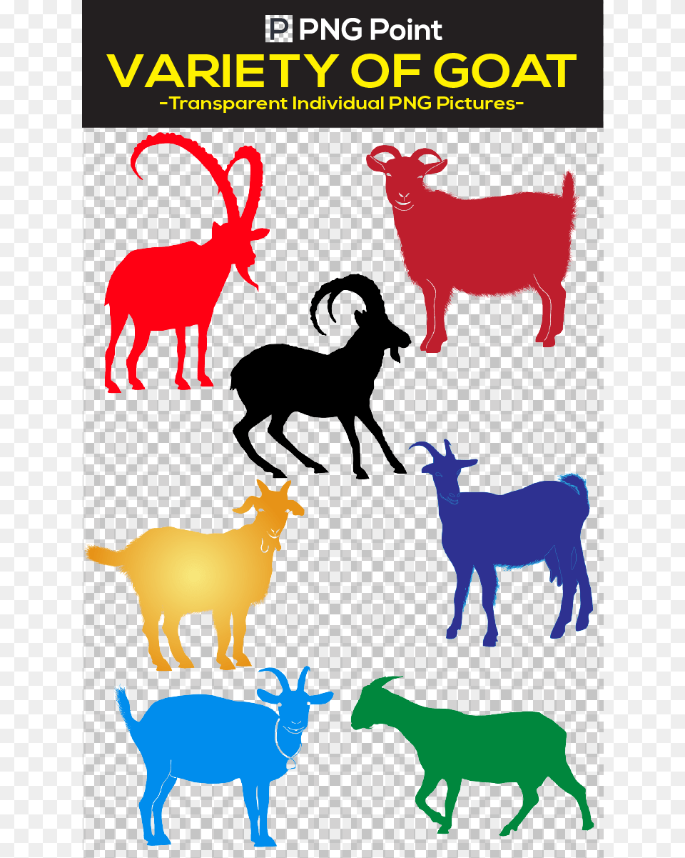 Silhouettes Images Icons And Clip Arts Of Variety Goat, Animal, Antelope, Mammal, Wildlife Free Png Download