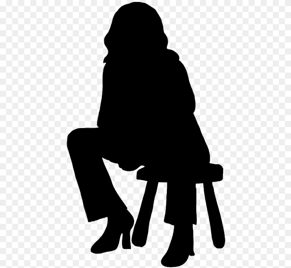 Silhouettes Of People Sitting Silhouette Person, Adult, Female, Woman Png Image