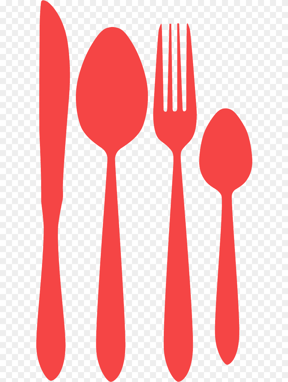 Silhueta De Talheres, Cutlery, Fork, Spoon Free Png Download