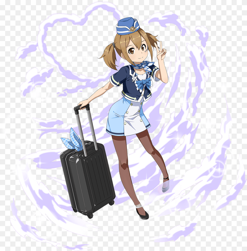 Silica Sao Download Sword Art Online, Person, Baggage, Face, Head Free Transparent Png