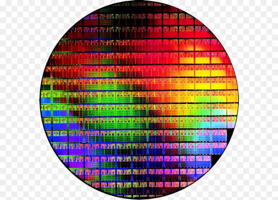 Silicon Wafer Image Gamersnexus Net Semiconductor Wafer, Architecture, Building, Art Free Png Download