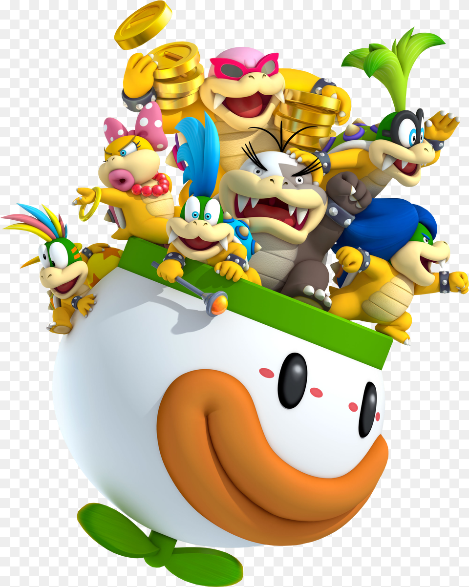 Siliconera New Super Mario Bros Image Koopalings In Clown Car, Baby, Person, Adult, Female Png