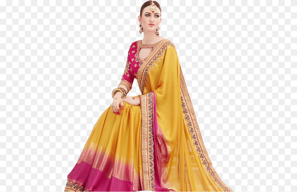 Silk, Clothing, Dress, Formal Wear, Sari Free Png Download