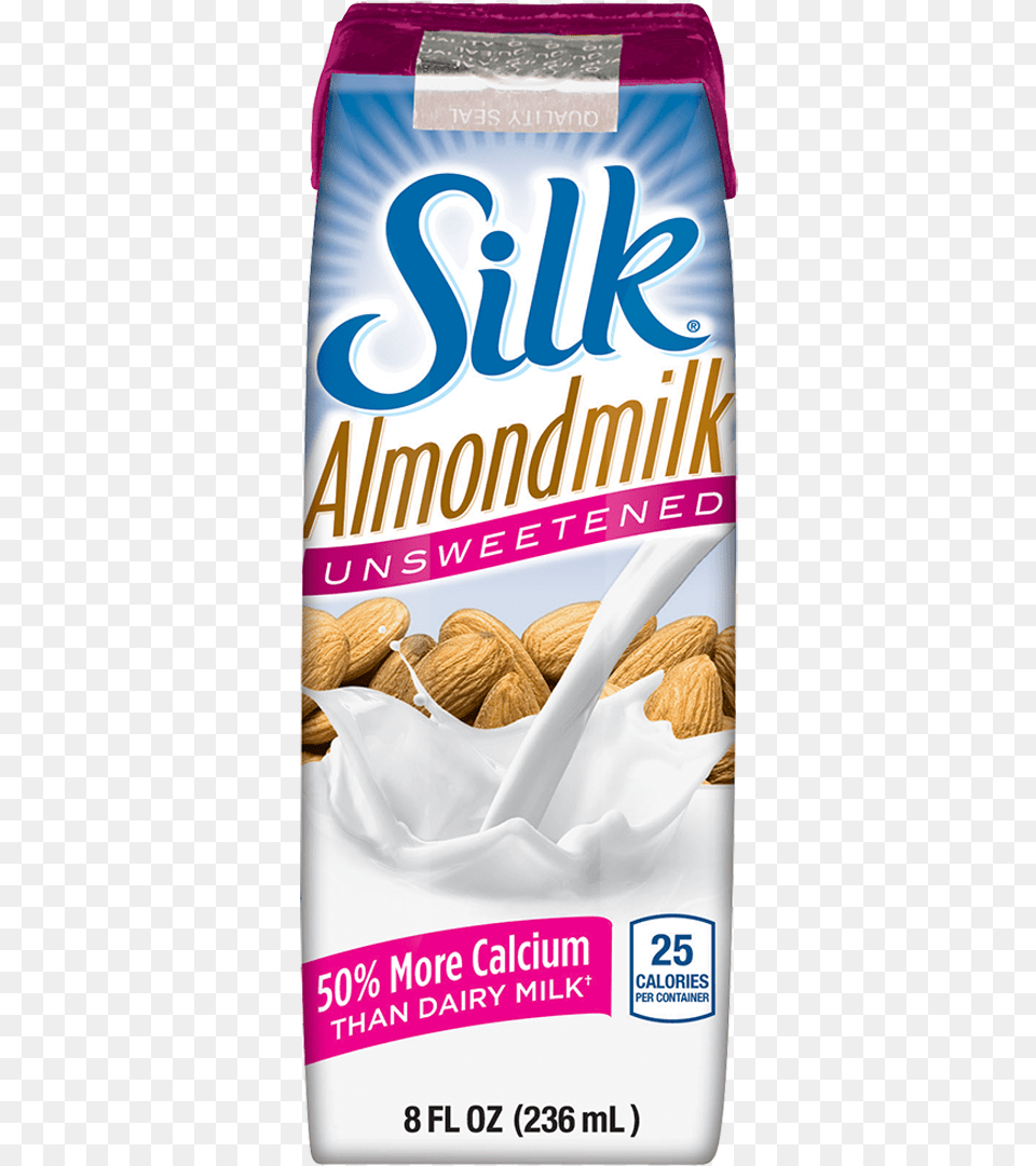 Silk Almond Milk Unsweetened Silk Soy Milk, Food, Grain, Produce, Seed Png
