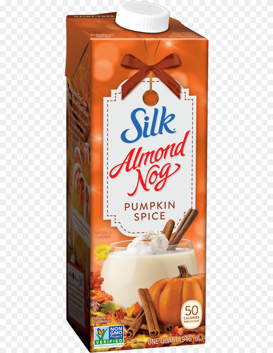 Silk Almond Nog Pumpkin Spice Silk Almond Nog Pumpkin Spice, Beverage, Milk, Food, Adult Png Image