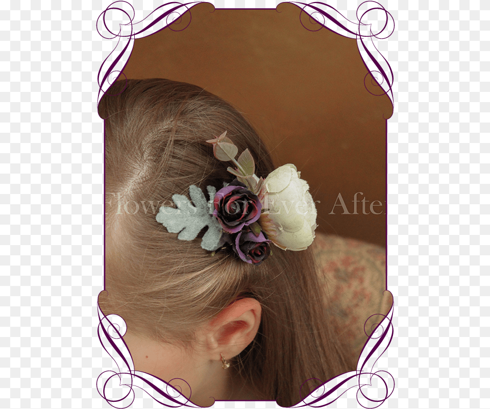 Silk Artificial Boho Rustic Wedding Hair Floral Comb Tropical Floral Headpiece, Accessories, Child, Female, Girl Free Png