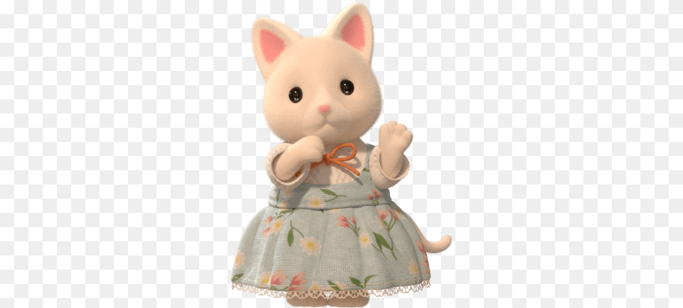 Silk Cat Sister Figurine, Toy, Doll, Nature, Outdoors Png Image