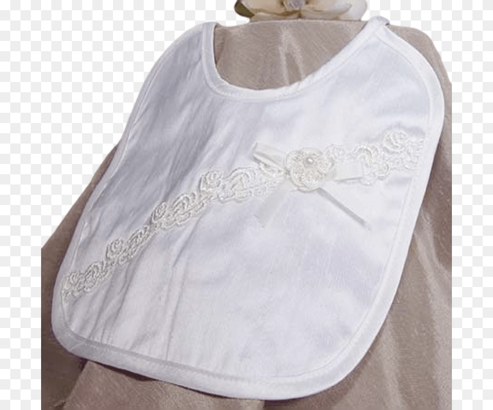 Silk Dupioni Handmade Bib With Venise Lace Trim Girls Embroidery, Person, Blouse, Clothing Png