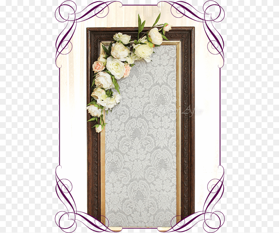 Silk Faux Flowers Table Centrepiece And Sign Or Arbor Basket For Flower Girl Wedding, Art, Floral Design, Flower Arrangement, Graphics Png Image