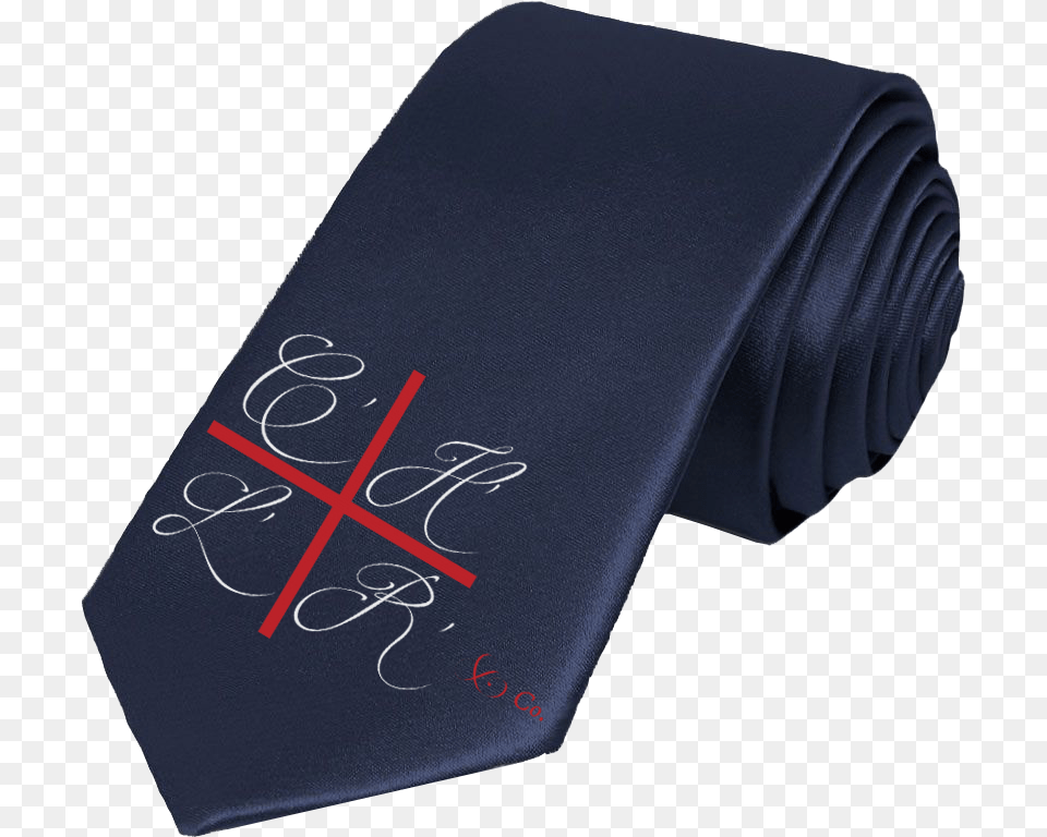 Silk Midnight Blue Tie Red Experience Calligraphy, Accessories, Formal Wear, Necktie Free Png