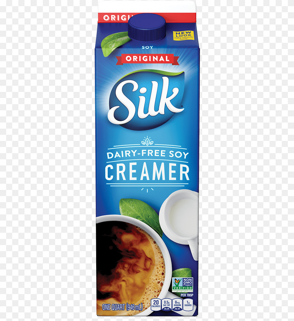 Silk Original Soy Creamer Silk Vanilla Soy Creamer, Plate, Beverage, Milk Free Transparent Png