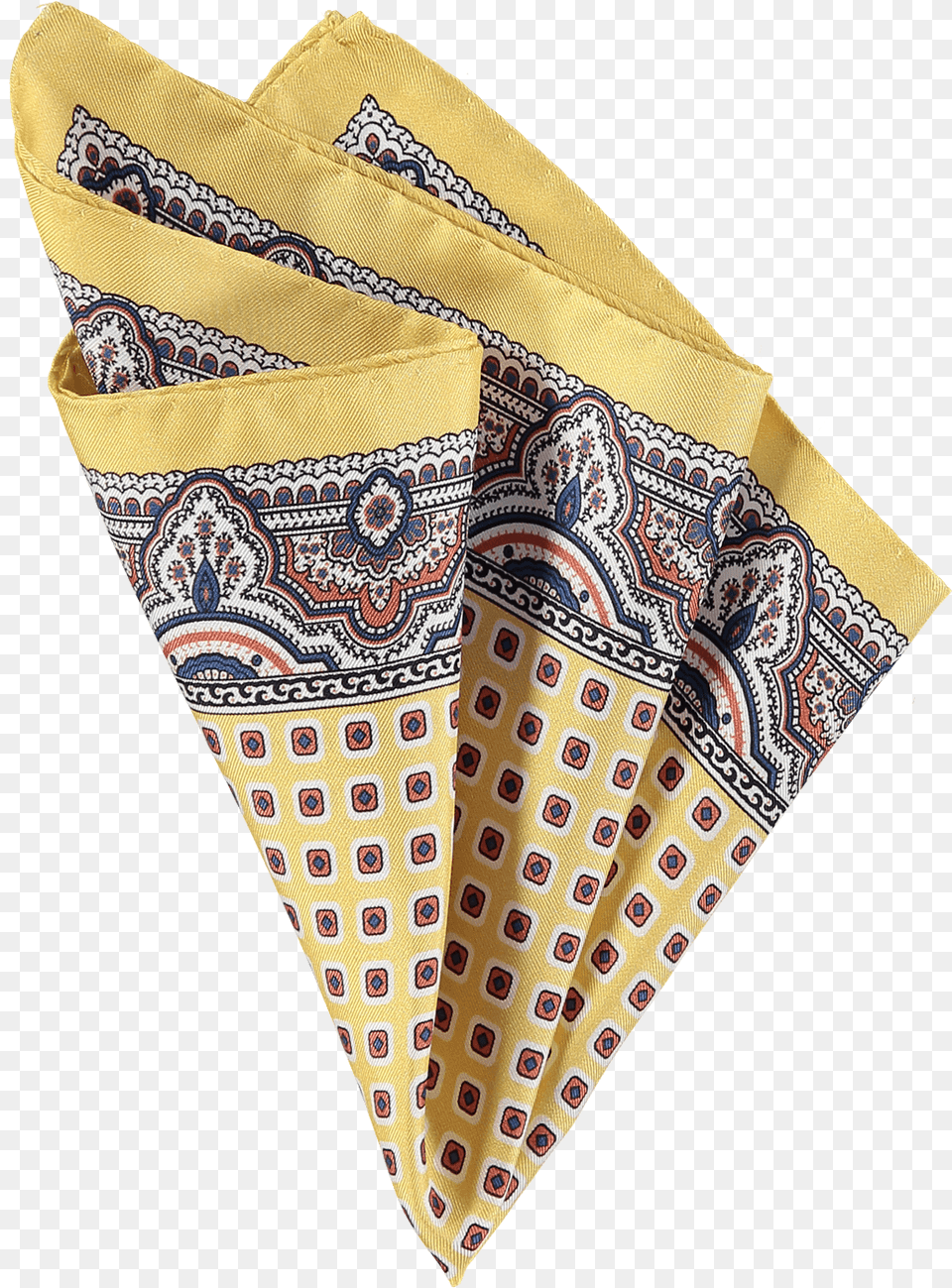 Silk Paisley Pocket Square Gold Patchwork, Accessories, Bandana, Headband, Bag Free Png