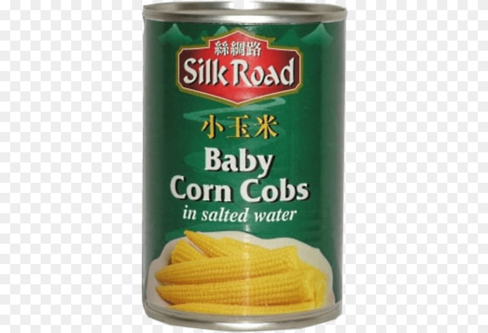 Silk Road Baby Corn Cobs 410g Corn Kernels, Tin, Food, Ketchup, Produce Free Png