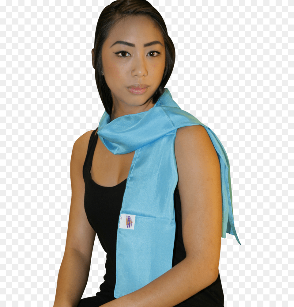 Silk Scarf Girl, Clothing, Adult, Person, Female Free Png Download