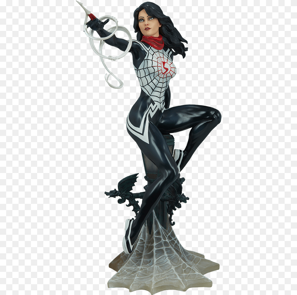 Silk Silk Statue By Sideshow Collectibles Silk Marvel, Adult, Female, Person, Woman Png