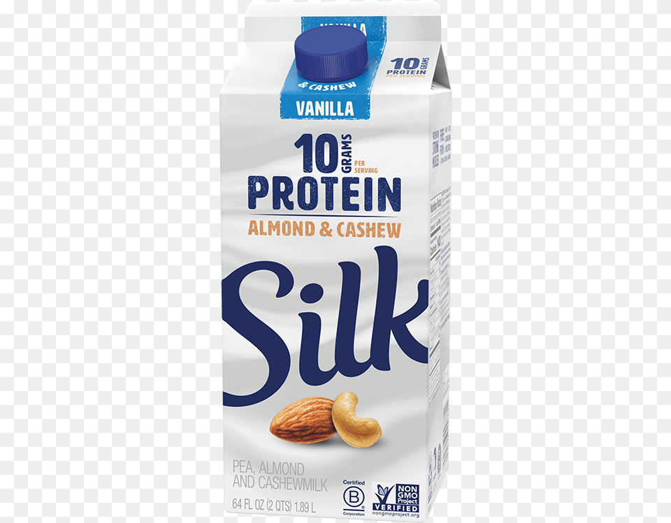 Silk Vanilla Protein Silk Protein Nut Milk Almond And Cashew, Food, Produce, Grain, Seed Free Transparent Png