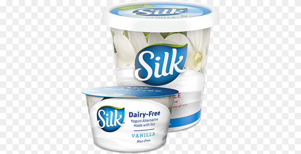 Silk Vanilla Yogurt, Dessert, Food, Bottle, Shaker Free Png