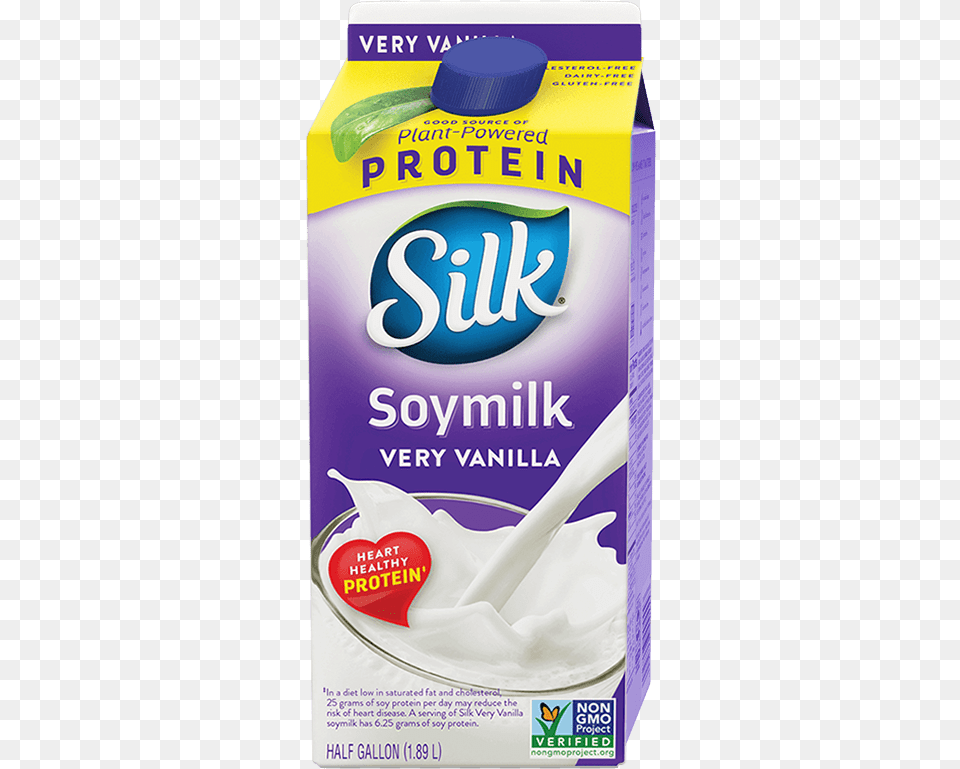 Silk Very Vanilla Soymilk, Beverage, Milk, Dairy, Food Png Image