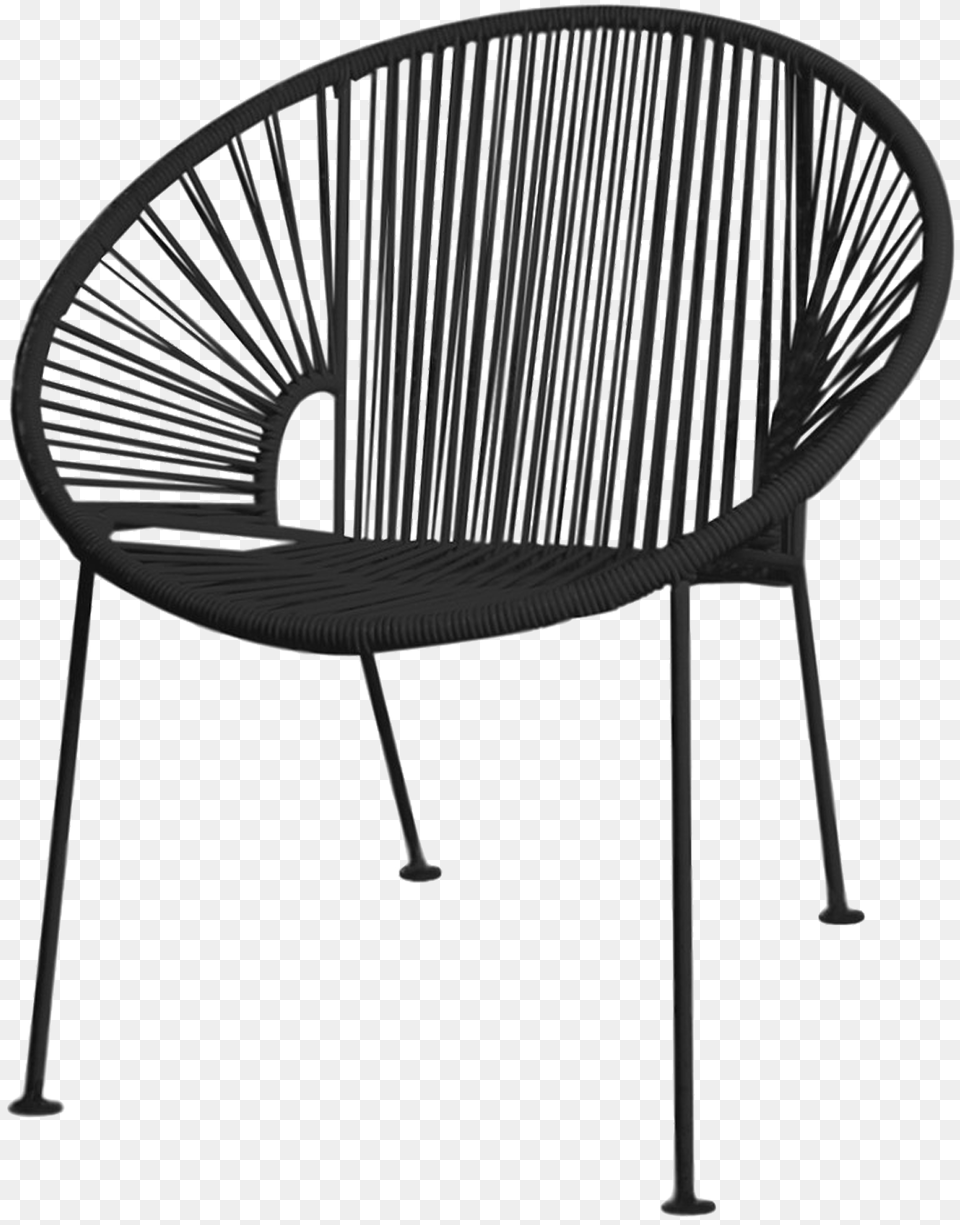 Silla Tipo Acapulco Negra, Furniture, Bench, Chair Png Image