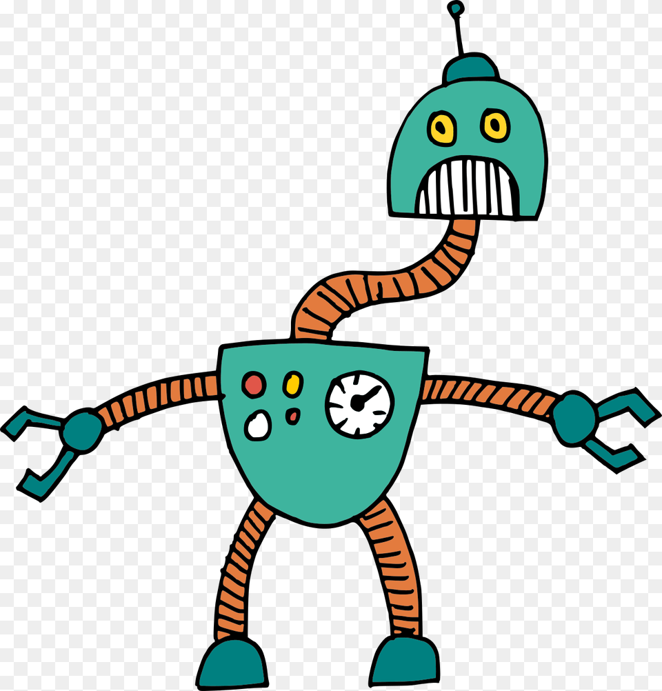 Silly Cartoon Robot Vector 1 Cartoon Image Baby, Person, Animal, Bird Free Transparent Png