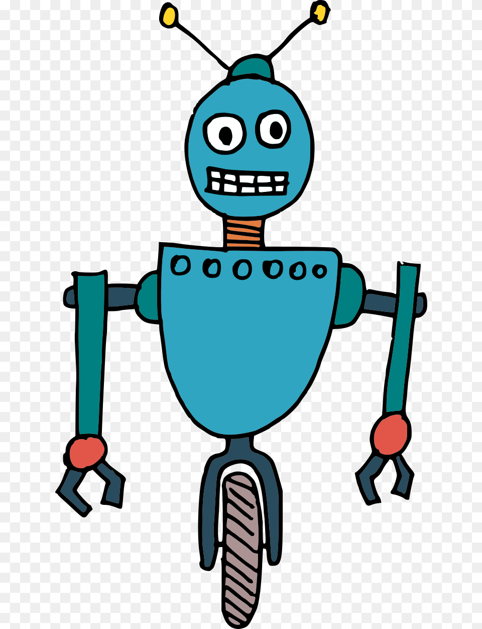 Silly Cartoon Robot Vector, Baby, Person Free Png