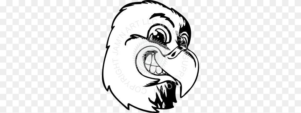Silly Eagle Head Smiling, Animal, Beak, Bird, Clothing Png Image