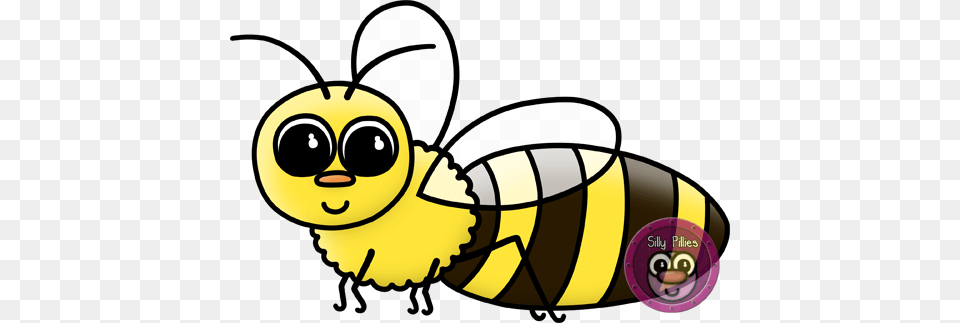 Silly Pillies Illustrations, Animal, Bee, Honey Bee, Insect Png Image