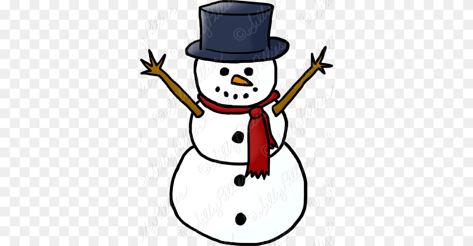 Silly Pillies Illustrations Clipping In A Winter Wonderland, Nature, Outdoors, Snow, Snowman Png Image
