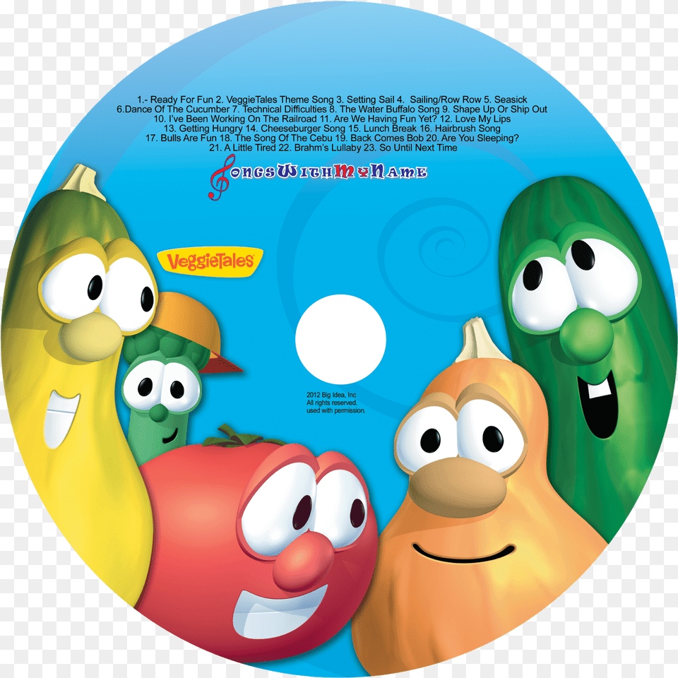Silly Songs With Veggietales Veggie Tales Just Me Music, Disk, Dvd Free Transparent Png