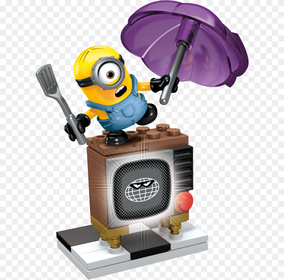 Silly Tv Minion With Tv, Robot Free Transparent Png