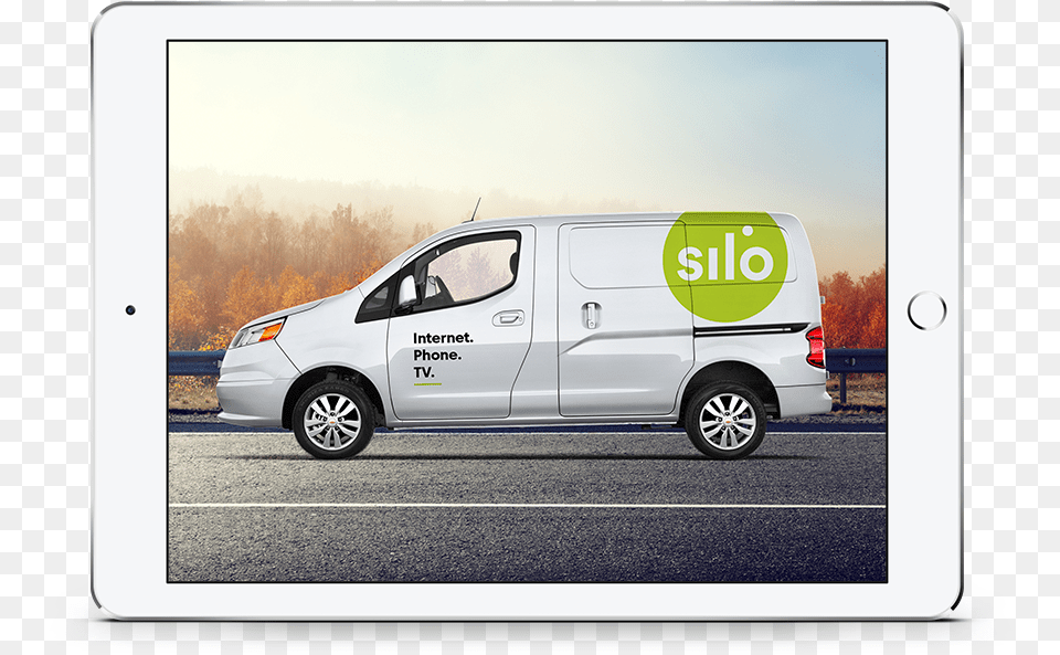 Silo Van On Tablet Nissan Primastar, Transportation, Vehicle, Moving Van, Caravan Png