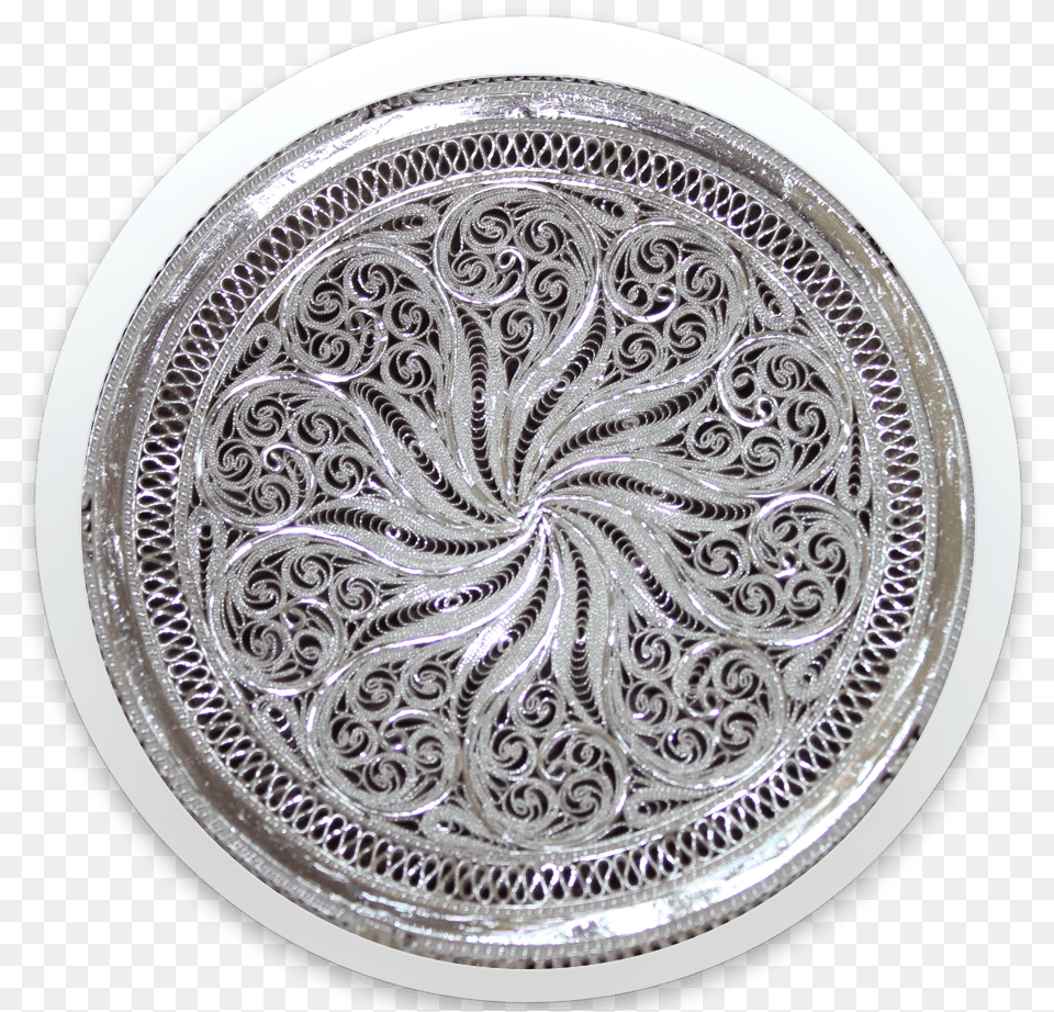 Silsilver Circle, Silver, Plate Free Png