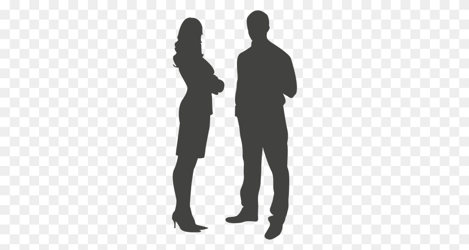 Silueta De Hombre Y Mujer Silhouette, Adult, Male, Man Png Image