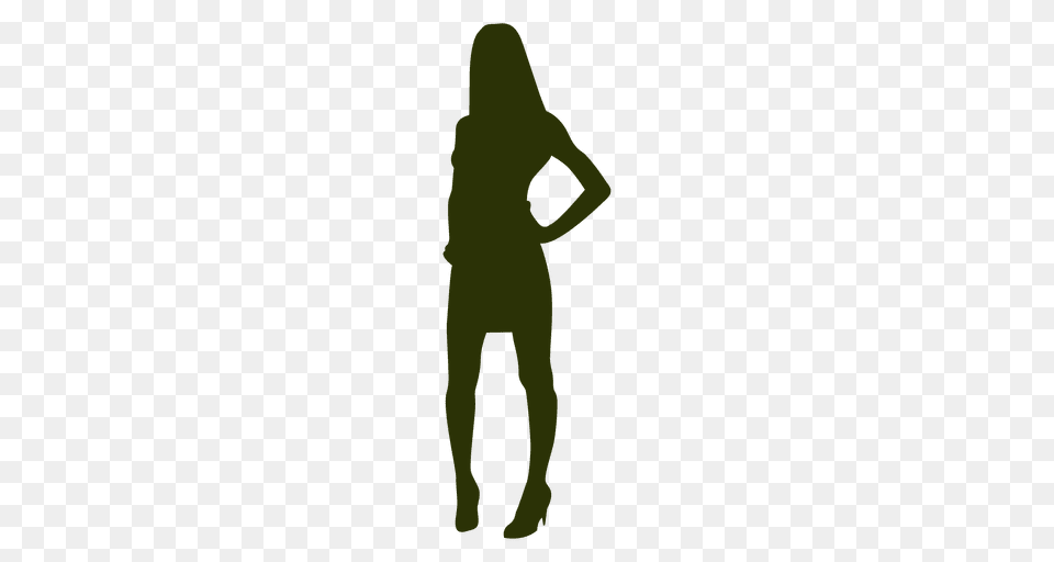 Silueta De La Moda De La Mujer, Silhouette, Person Free Png Download