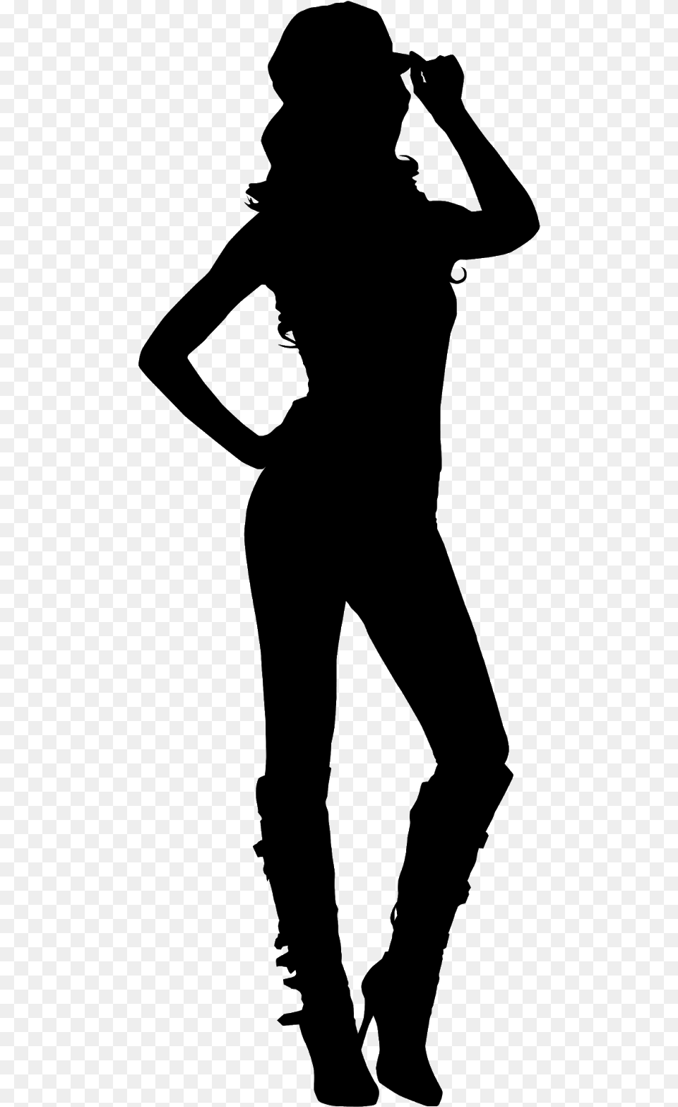 Silueta De Mujer, Gray Png