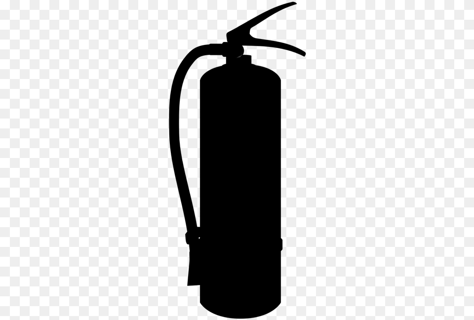 Silueta Extintor Fuego Lucha Contra El Fuego Clipart Fire Extinguisher Black, Gray Free Transparent Png