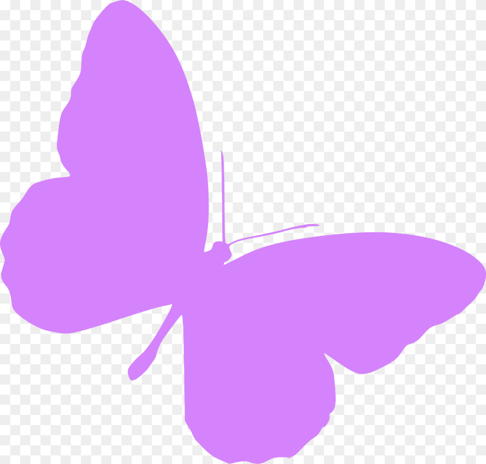 Silueta Mariposa Lila Lavender Butterfly Clipart, Flower, Plant, Animal, Shark Free Png