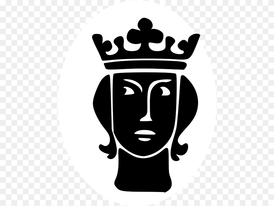 Silueta Rey Retrato Grficos Vectoriales Gratis En Pixabay King With Crown Silhouette, Stencil, Accessories, Jewelry, Face Png Image