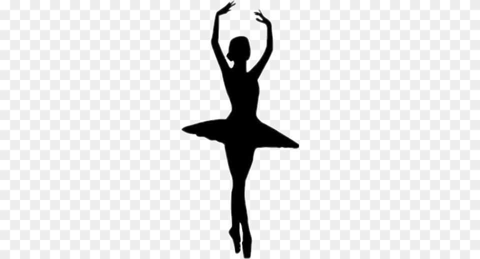 Silueta Silhouette Bailarina Ballet Freetoedit Clipart Ballerina, Dancing, Leisure Activities, Person Png Image