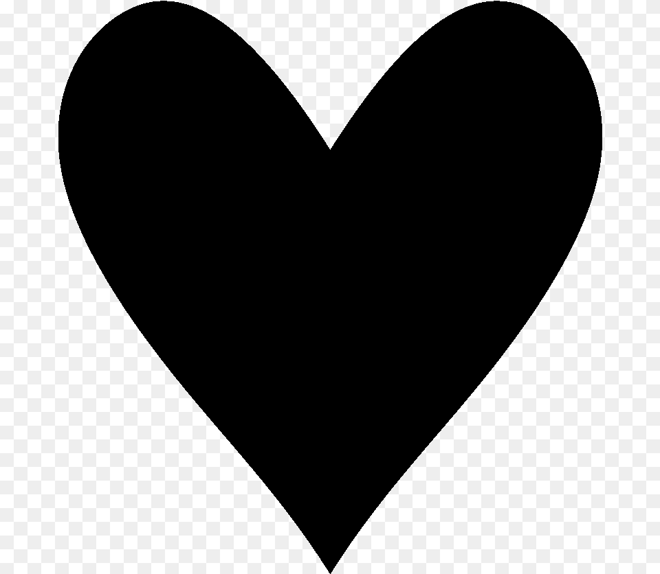 Siluetas De Objetos Clipart Heart Image For Cricut, Gray Free Transparent Png
