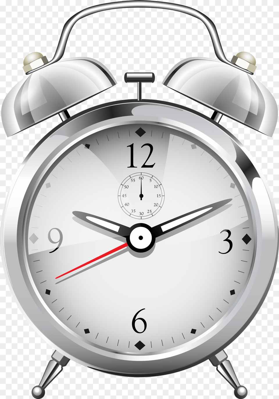 Silver Alarm Clock Alarm Clock, Alarm Clock Free Png Download
