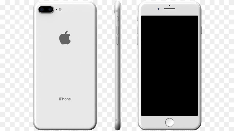 Silver All White Iphone 8 Plus, Electronics, Mobile Phone, Phone Png