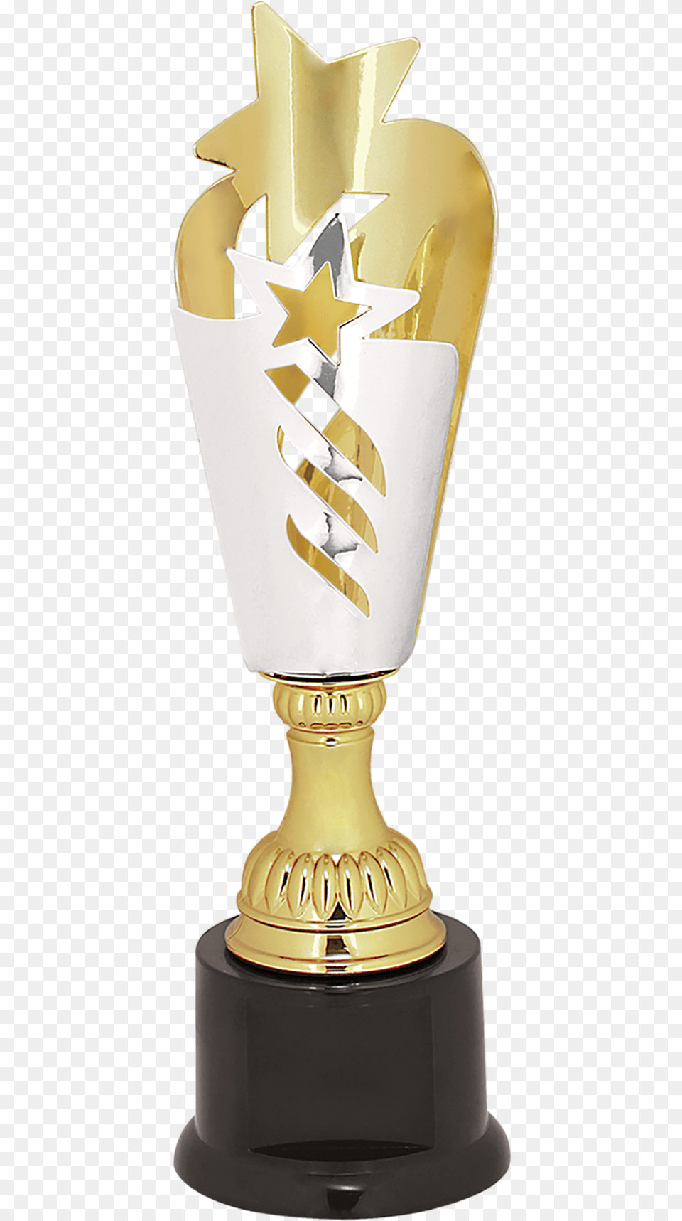 Silver Amp Gold Star Metal Cup Trophy Png Image