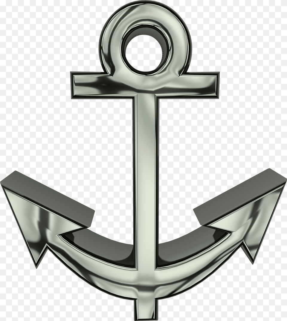 Silver Anchor Clipart, Electronics, Hardware, Hook Png